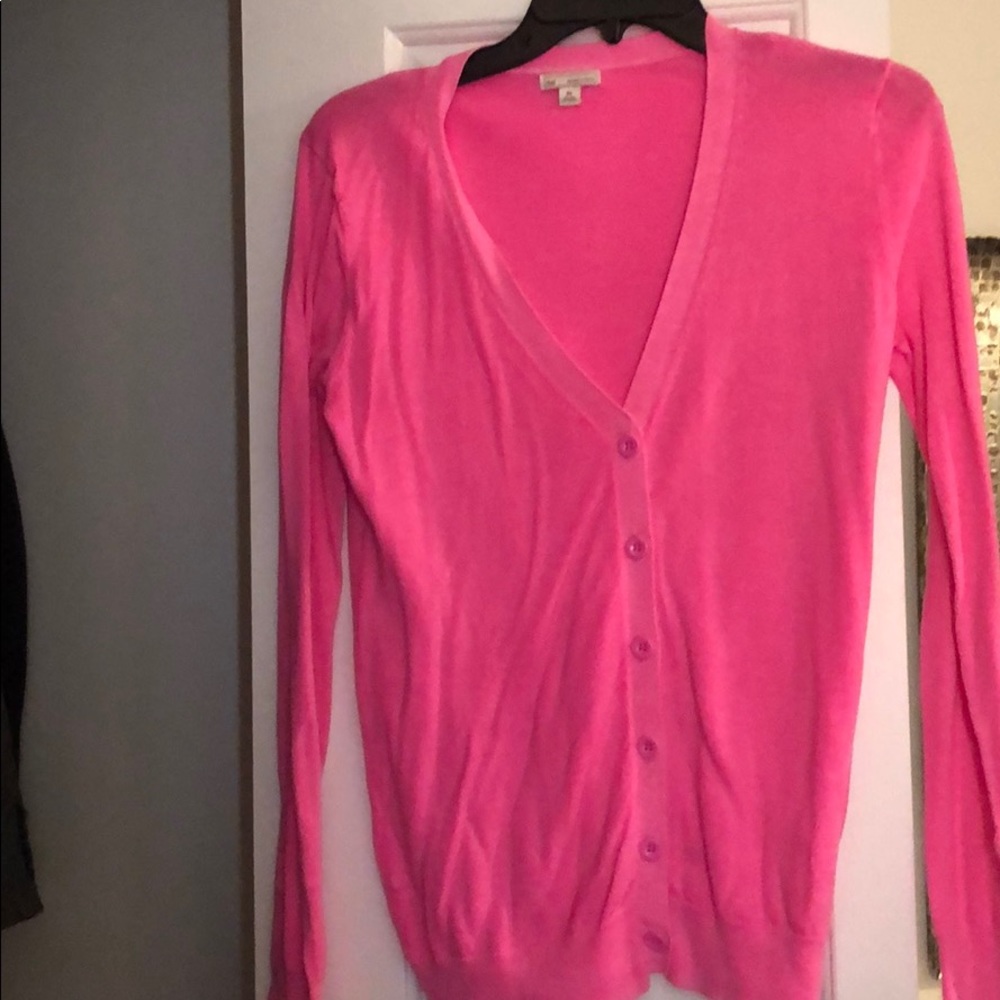 Pink cardigan
